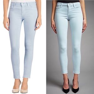 J BRAND Mid Rise Released Hem Ankle Skinny Jean